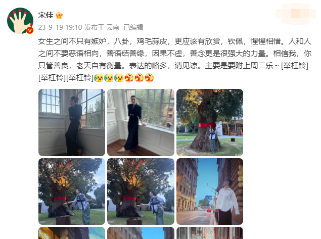 宋佳说女生之间不只有嫉妒 分享日见趣闻心境稳定强大封面图